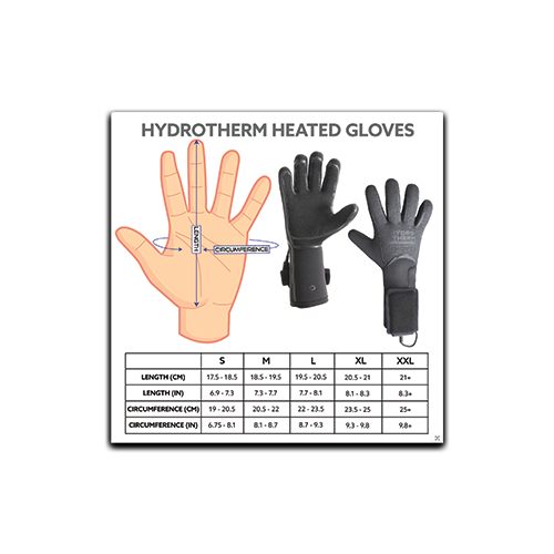 Hydrotherm Glove Size Chart